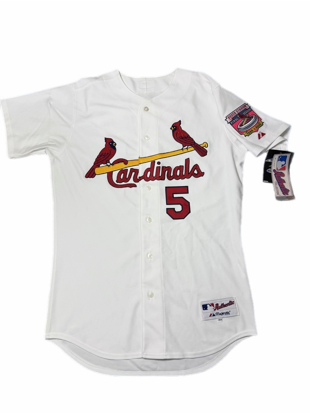Majestic Authentic NWT St Louis Cardinals 5 Pujols Final Season 2005 44